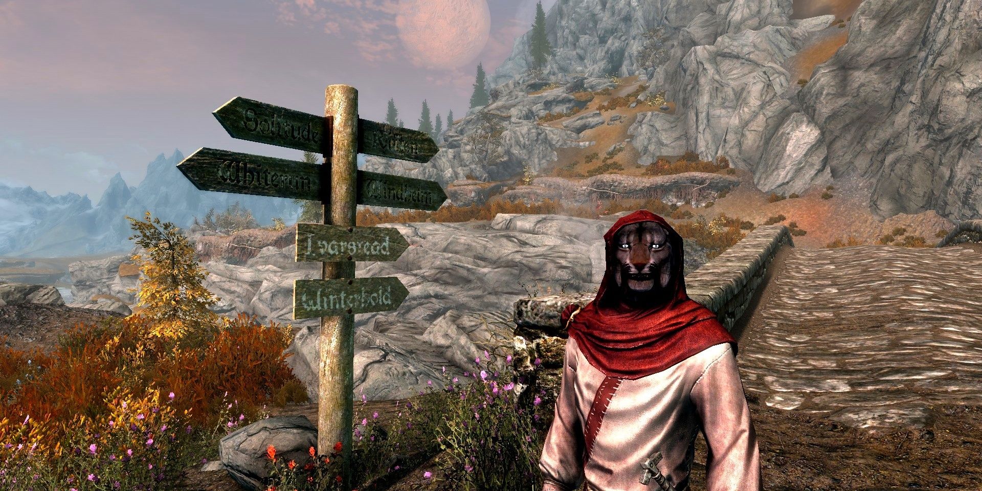 Travellers Of Skyrim Mod For Skyrim Featuring A Khajiit