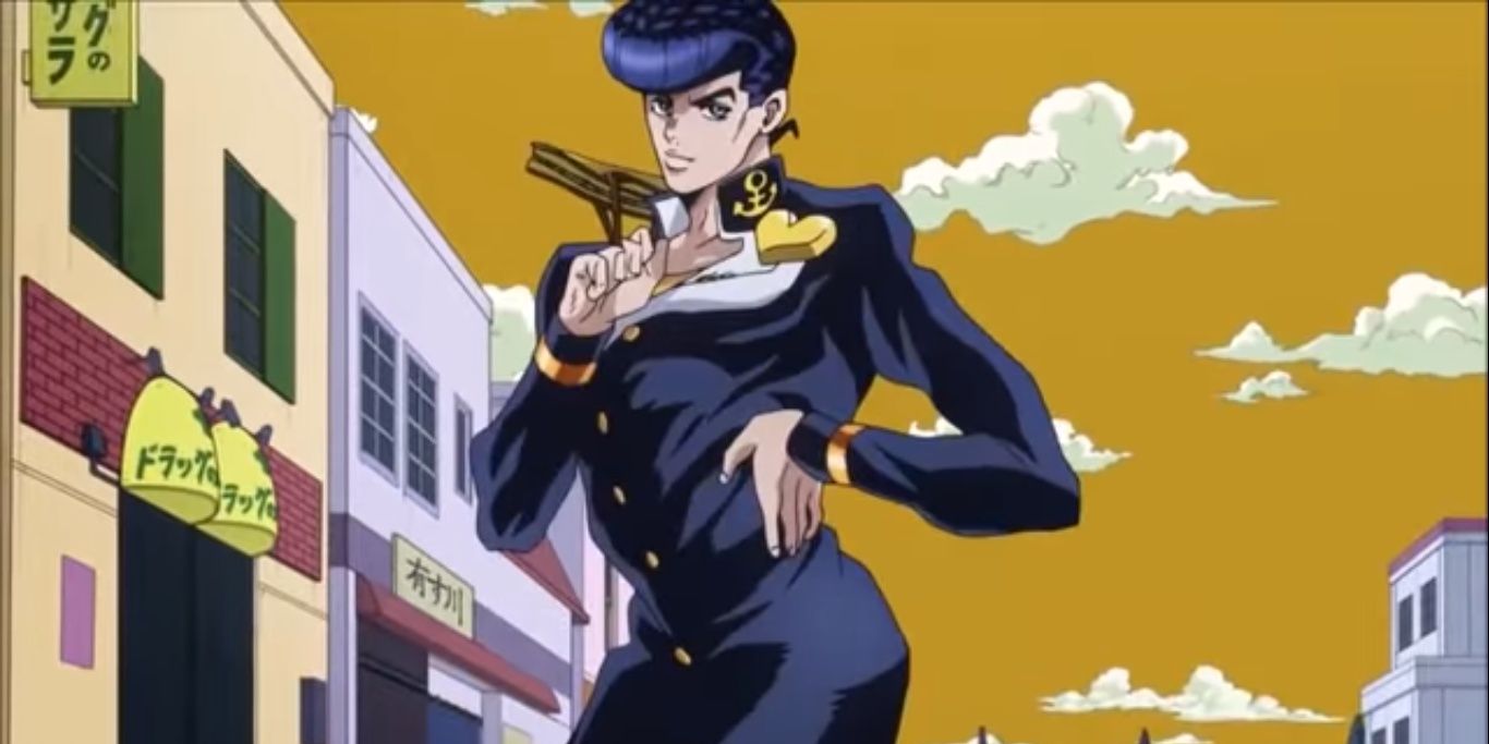 Josuke's pose in JoJo's Bizarre Adventure