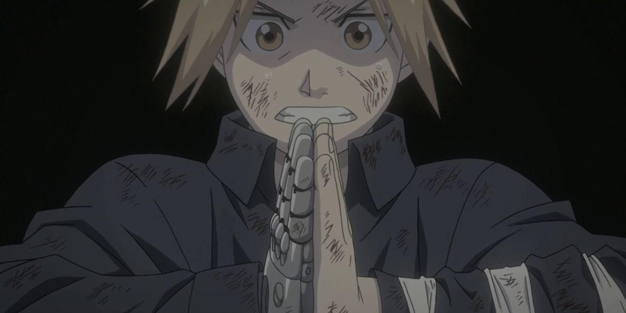 Edward Elric performing alchemy in Fullmetal Alchemist