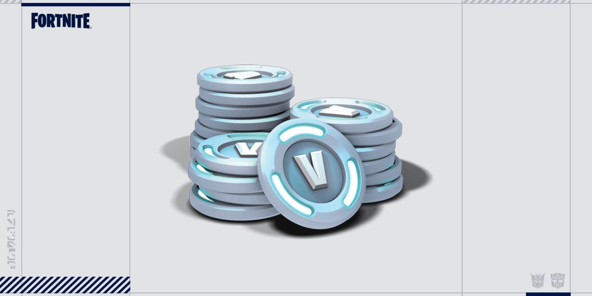 v-bucks and transformers symbols