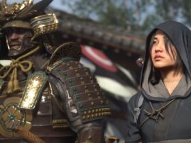 Assassin's Creed Shadows screenshot of Yasuke and Naoe