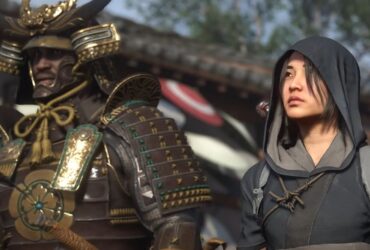 Assassin's Creed Shadows screenshot of Yasuke and Naoe