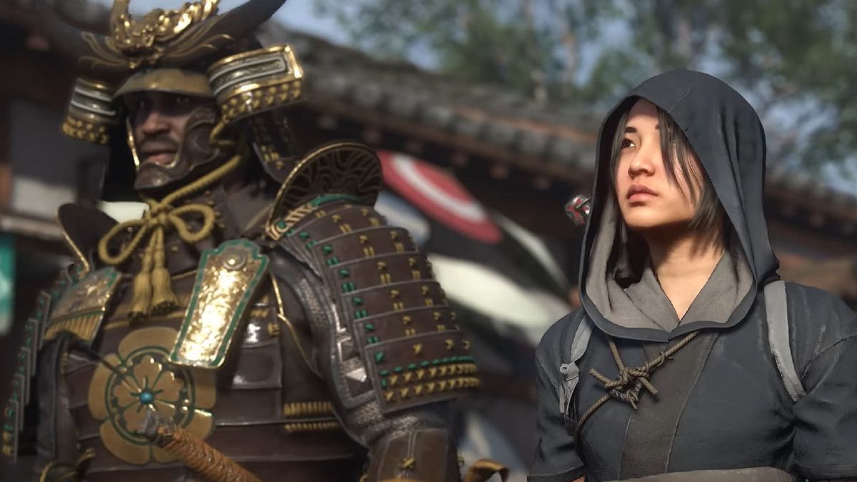 Assassin's Creed Shadows screenshot of Yasuke and Naoe