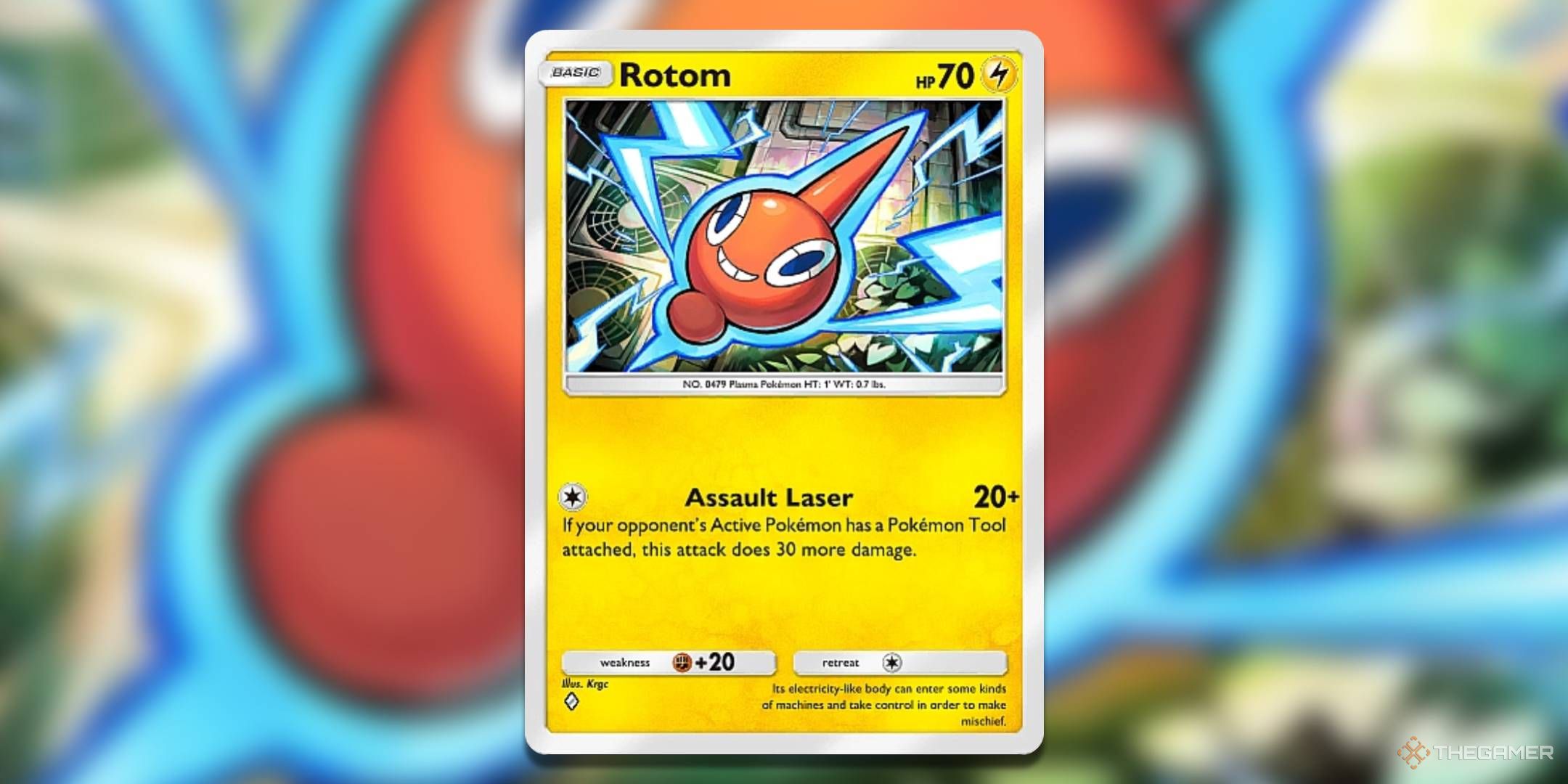 Rotom from Space-Time Smackdown Booster Pack in Pokemon TCG Pocket is shown.