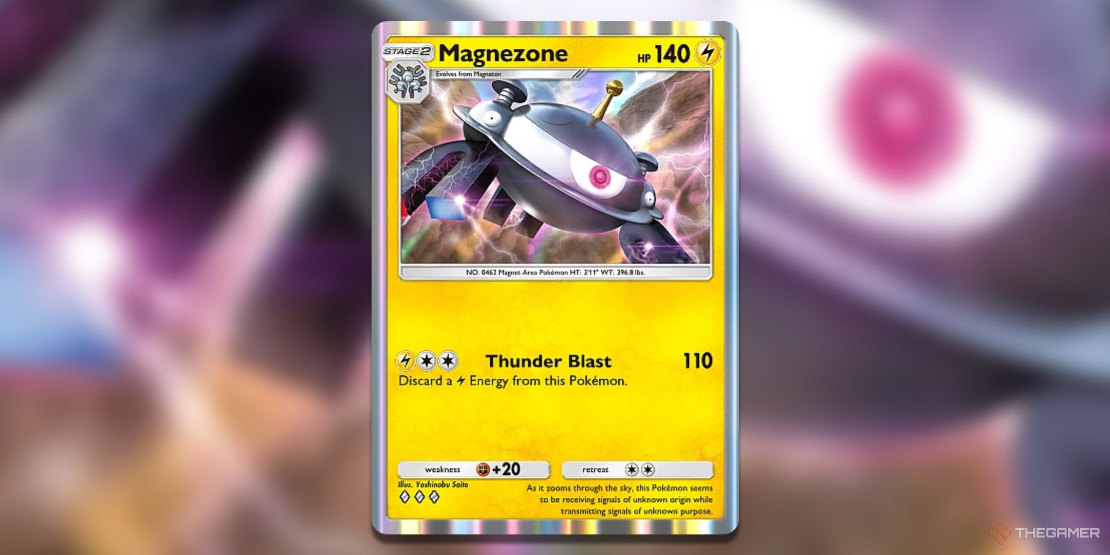 Magnezone Pokemon TCG Pocket Space Time Smackdown Card Art is shown.