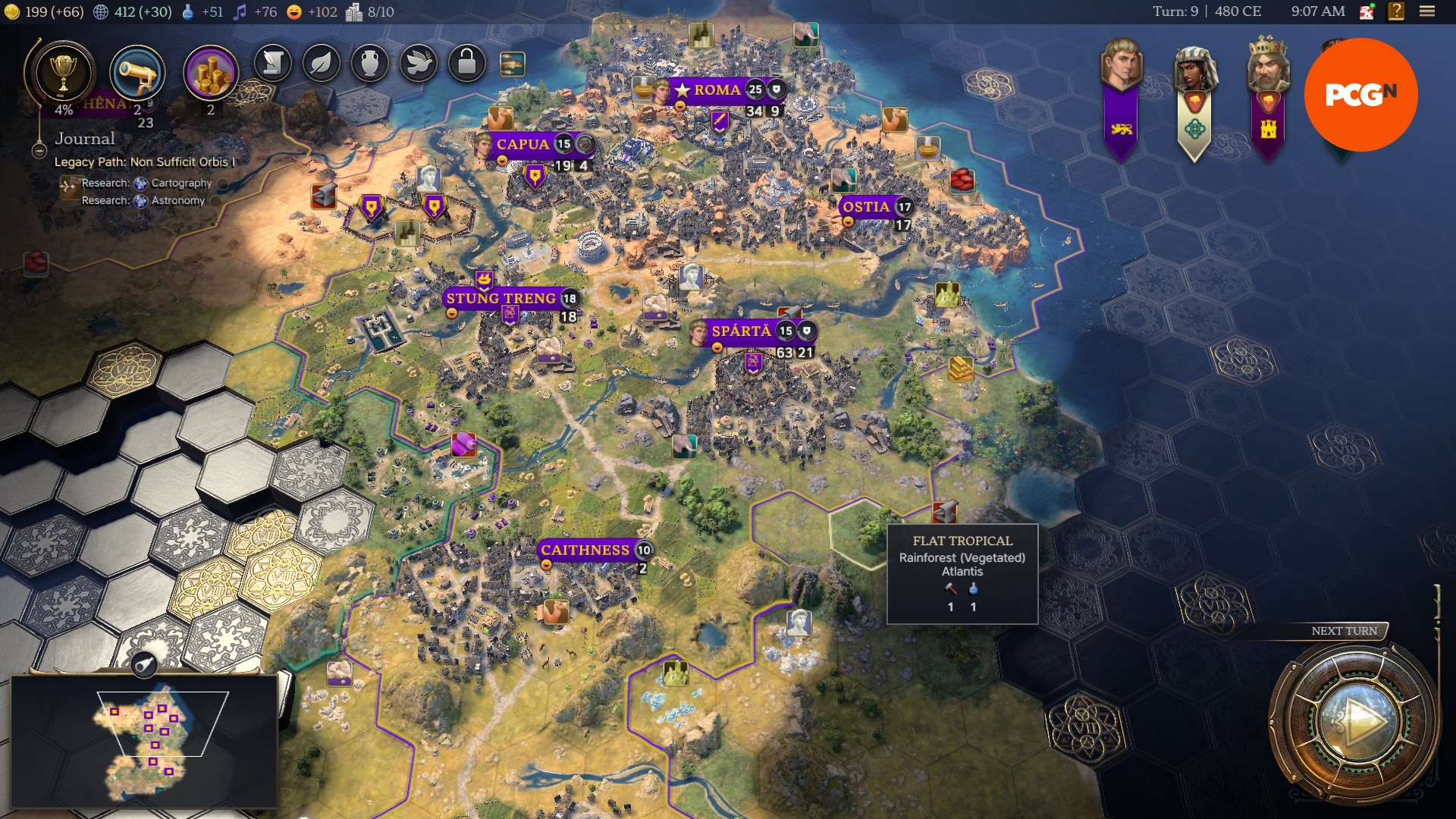 Civilization 7 review: A small selection of towns in Firaxis 4X game Civ 7