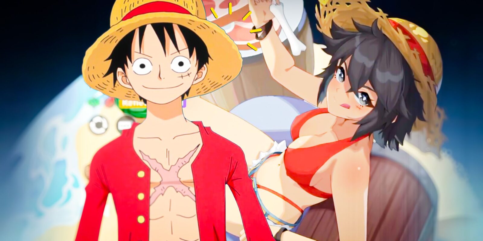 Enigma Of Sepia Gives Iconic Anime Characters Like Luffy A Waifu Makeover