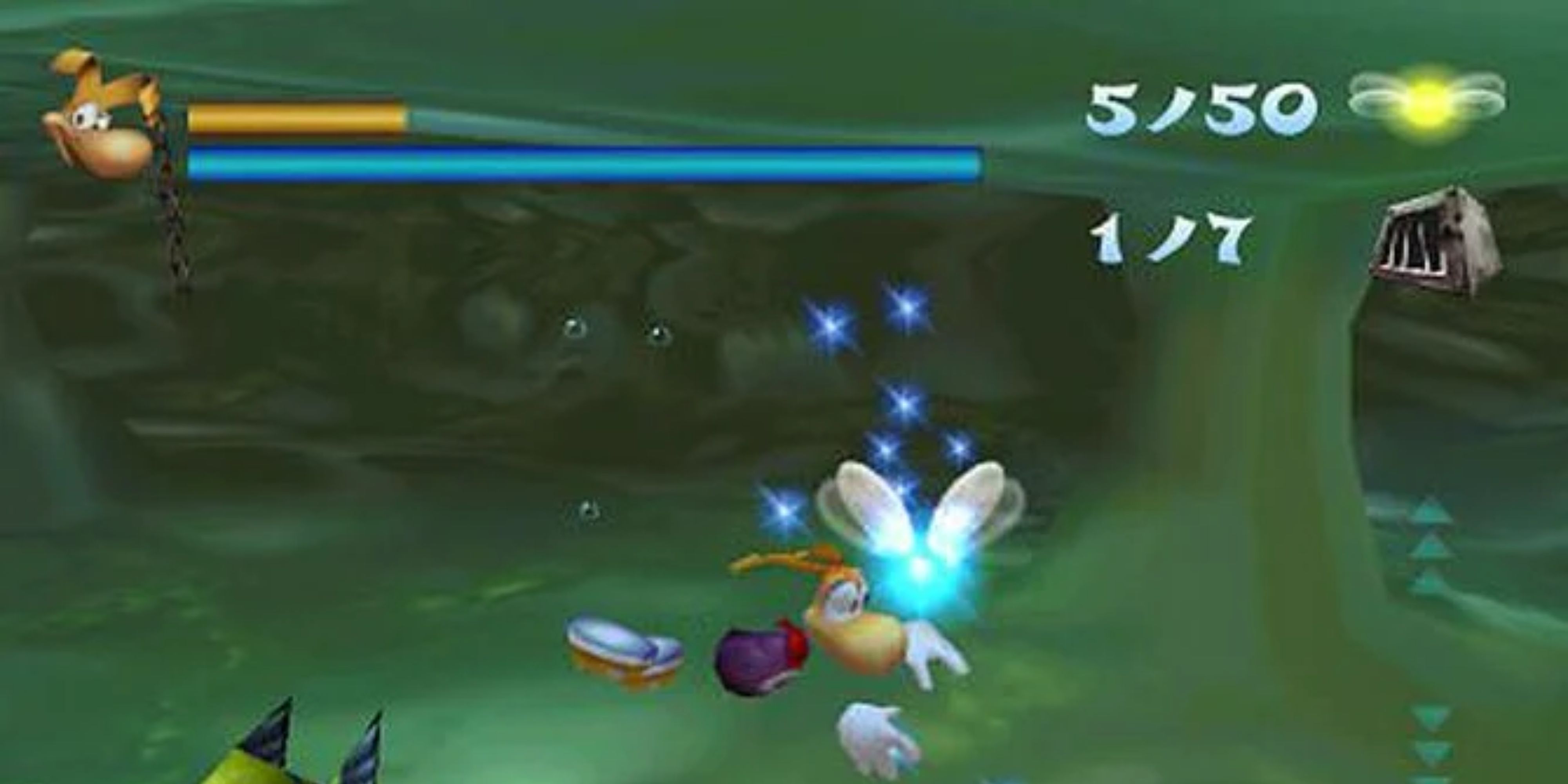 Rayman 2 swimming section