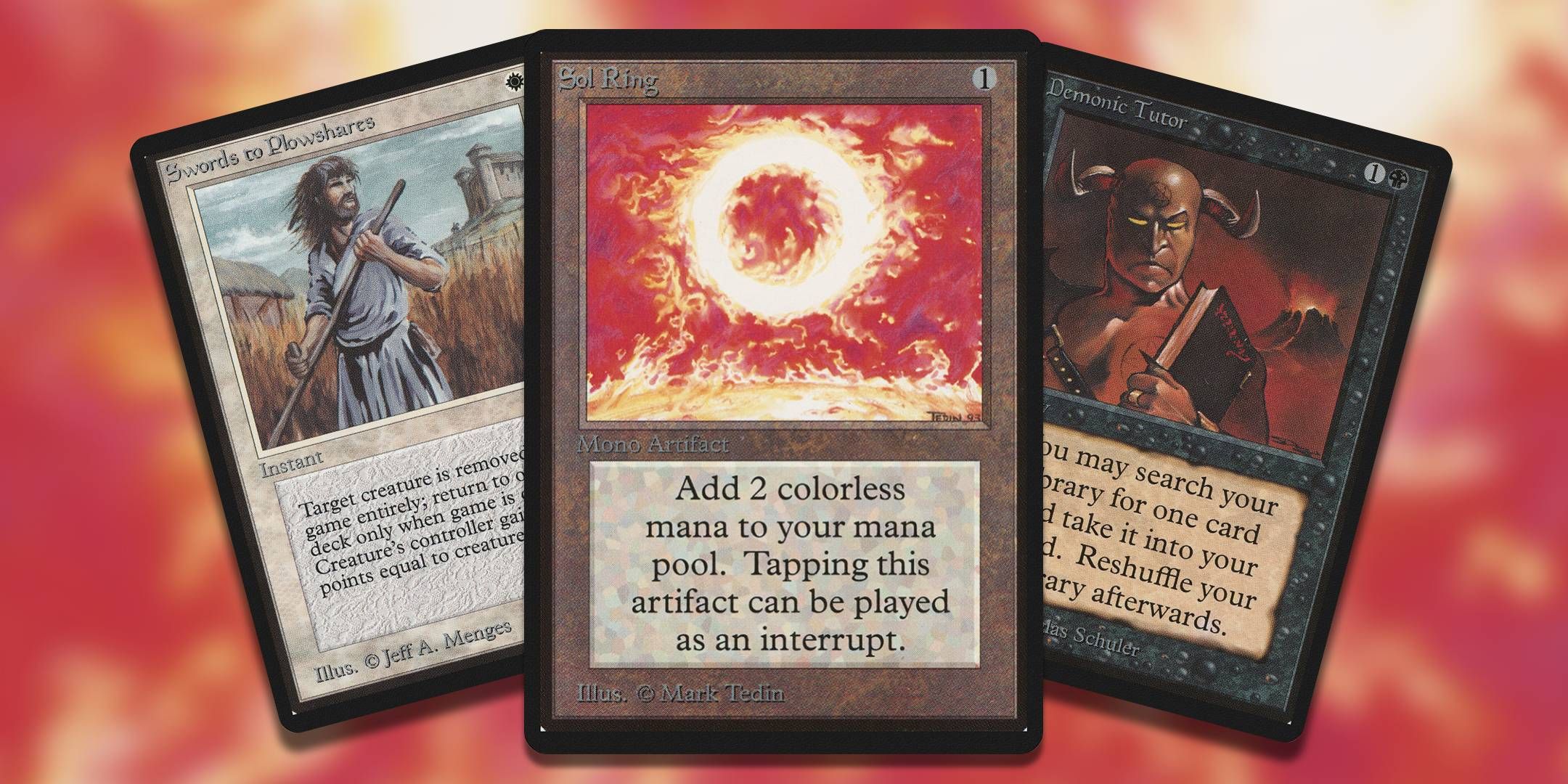 Three of the most valuable uncommon cards in Magic the Gathering.