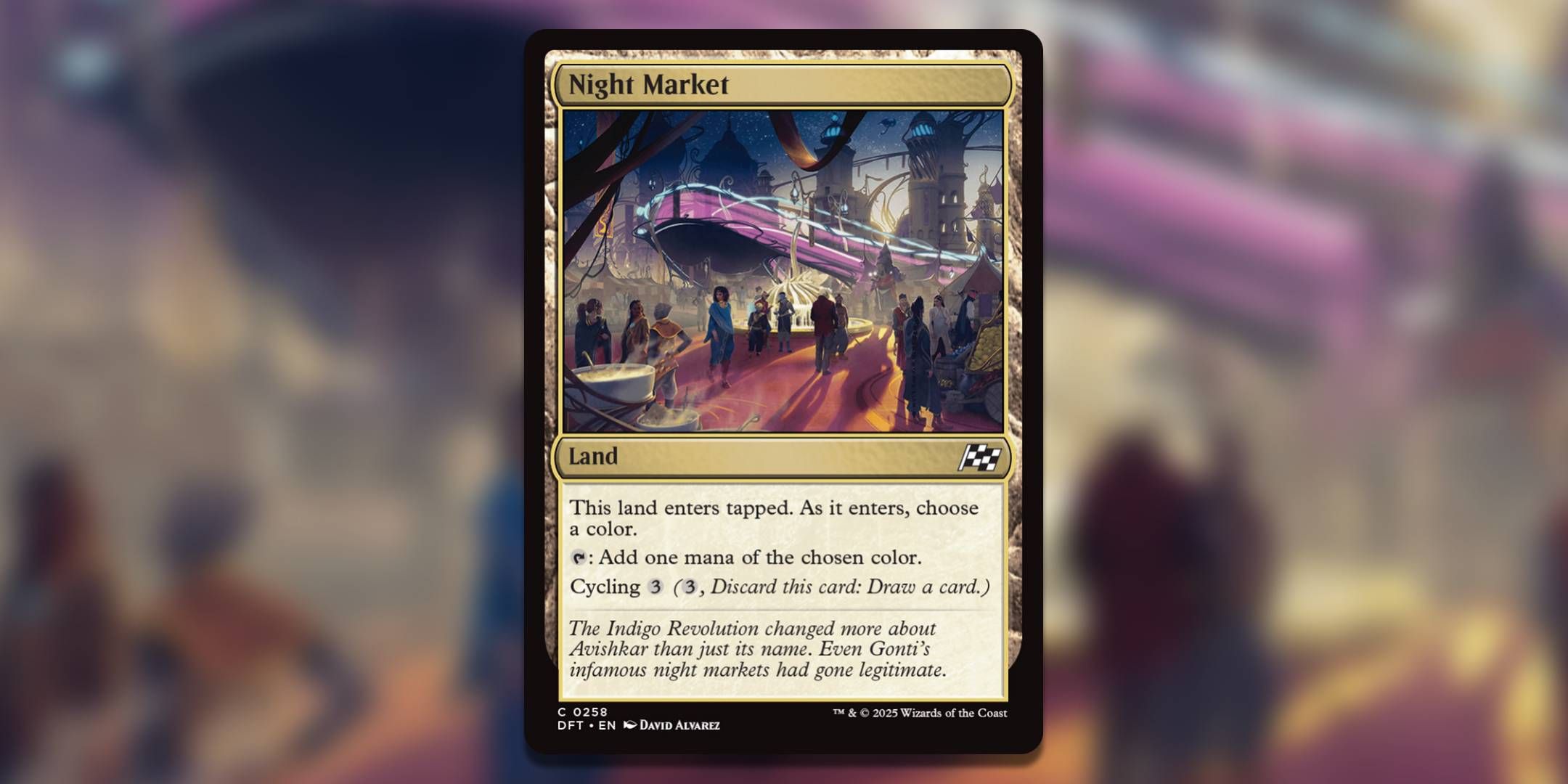 The Magic The Gathering card Night Market by David Alvares.