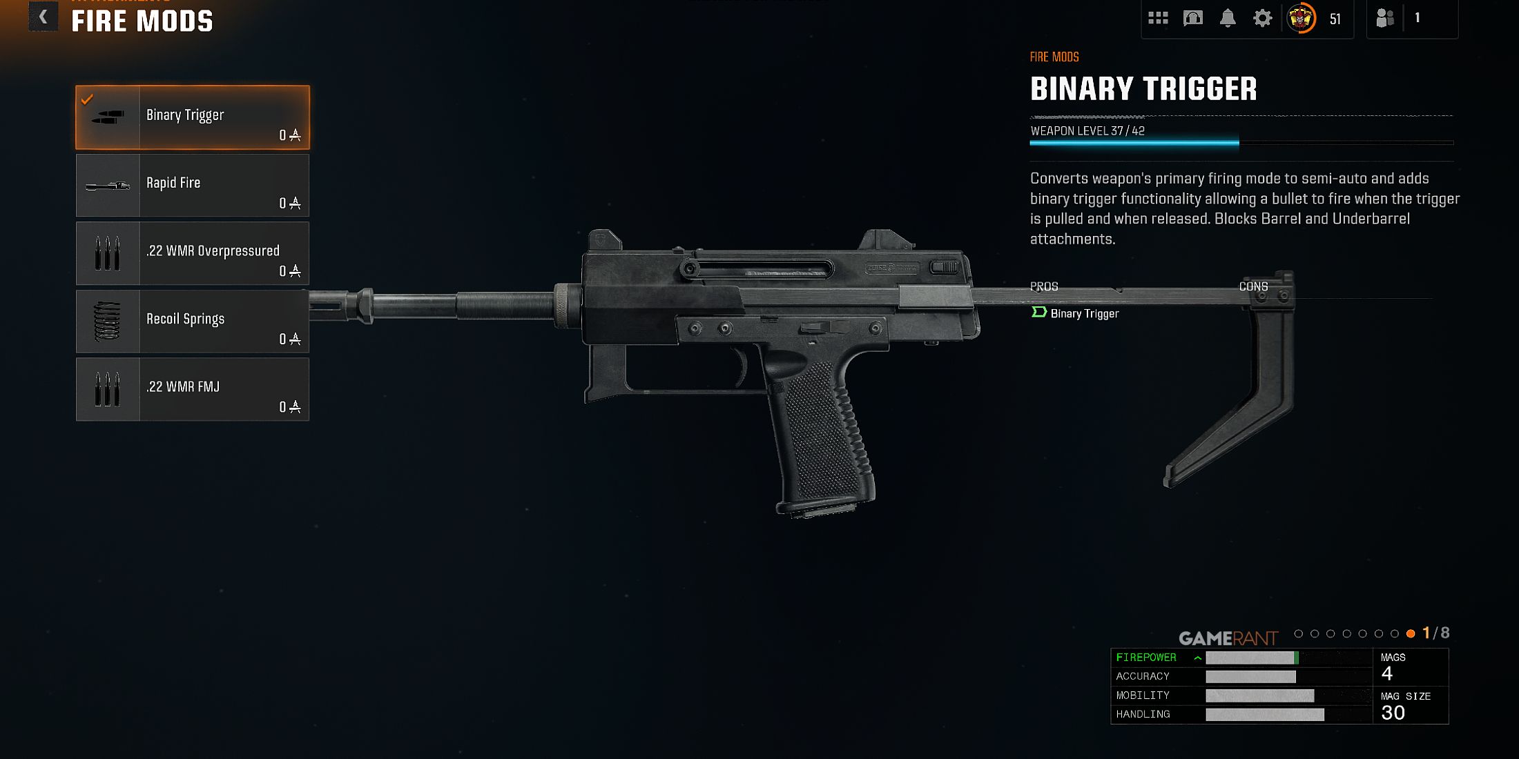 Binary Trigger Attachment in Black Ops 6 