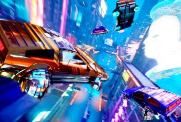 Need For Speed-inspired Punk Runner is a cyberpunk racing game with flying cars