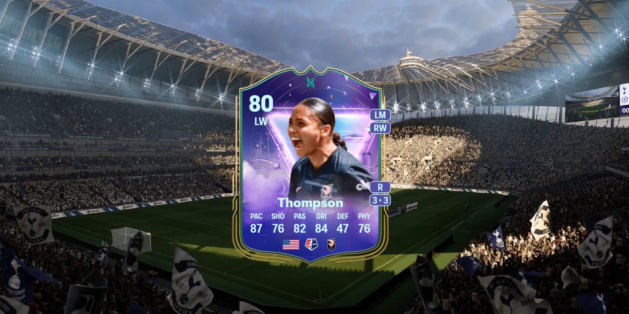 Alyssa Thompson's card in EA Sports FC 25.