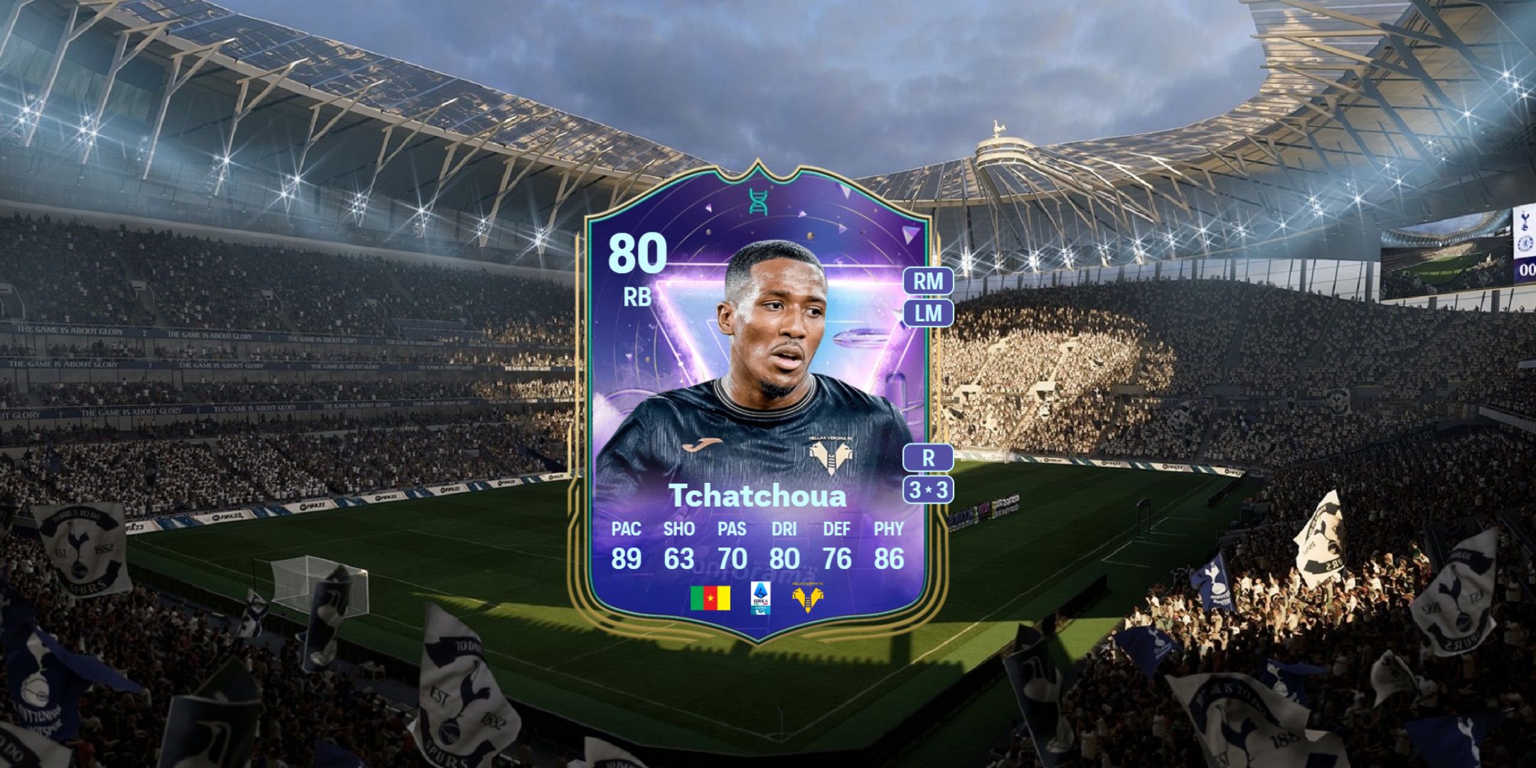 Jackson Tchatchoua's card in EA Sports FC 25.