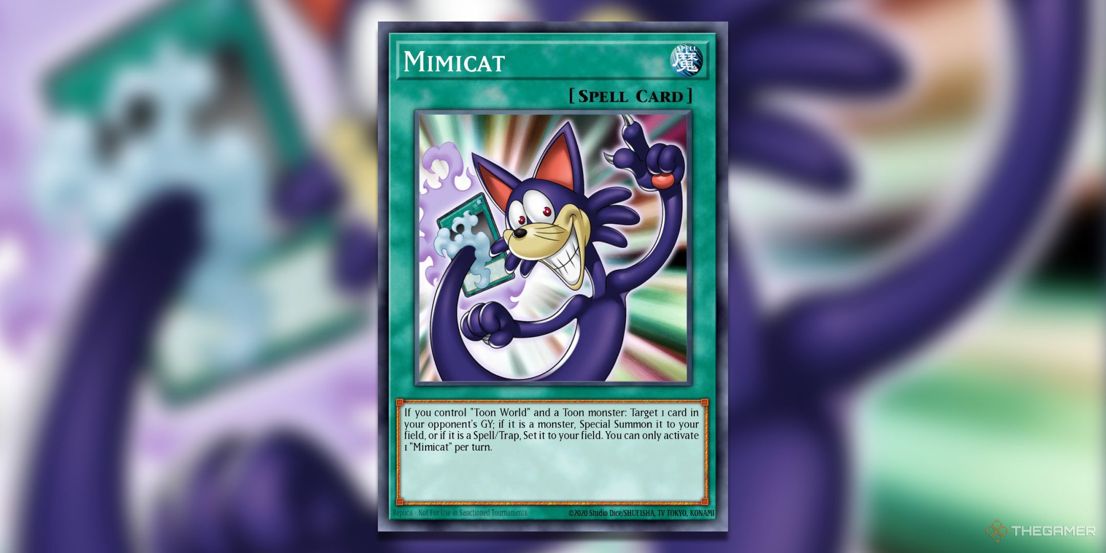 Mimicat Yu-Gi-Oh! TCG Card Art.