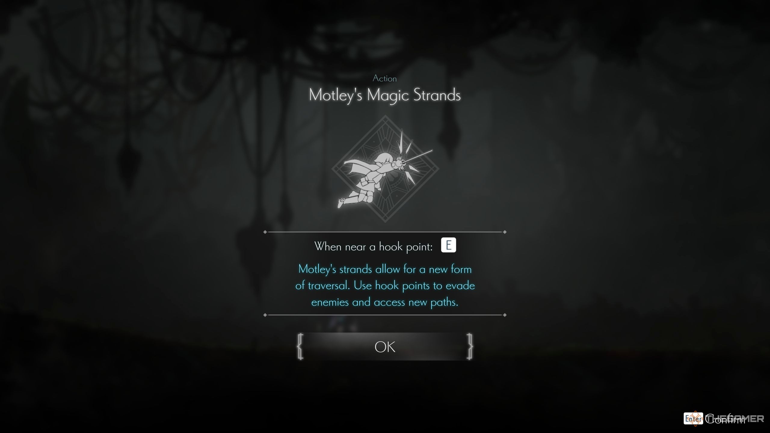 Motley's Magic Stands prompt in-game.