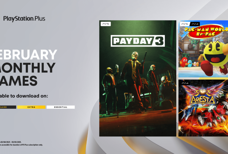 (For Southeast Asia) PlayStation Plus Monthly Games for February: Payday 3, Sol Cresta, Pac-Man World Re-Pac