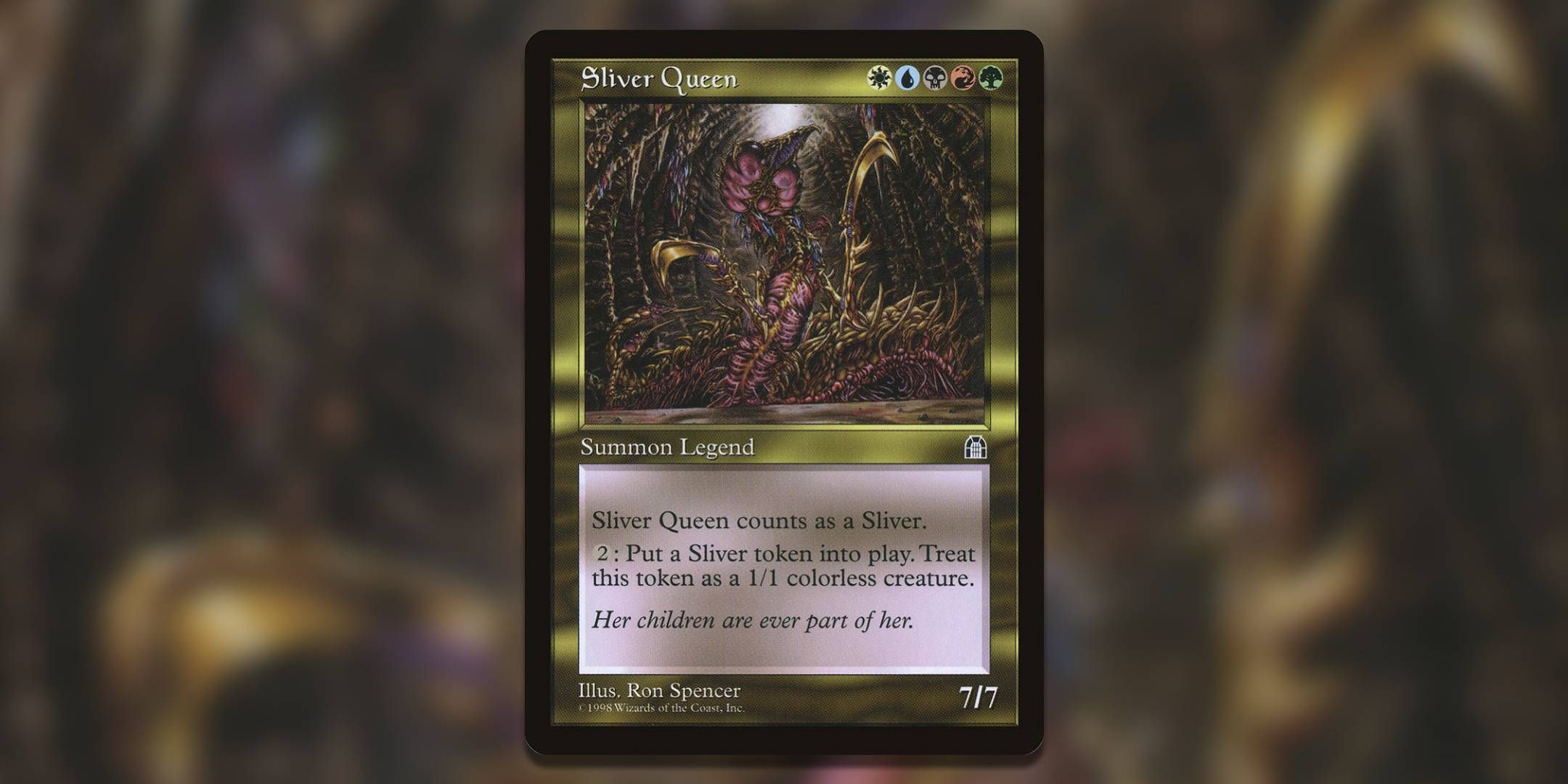 Screenshot of Sliver Queen Stronghold MTG.