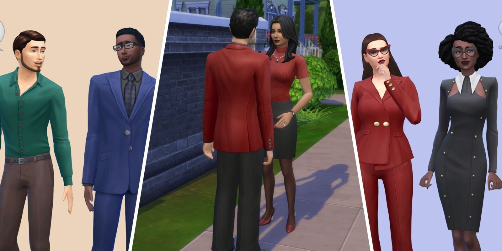 Every Piece Of Clothing In The Business Chic Kit For The Sims 4