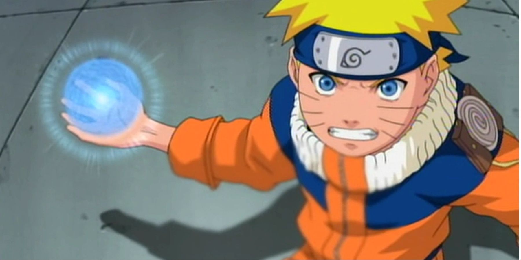 Naruto Creating A Rasengan In His Hand During A Fight