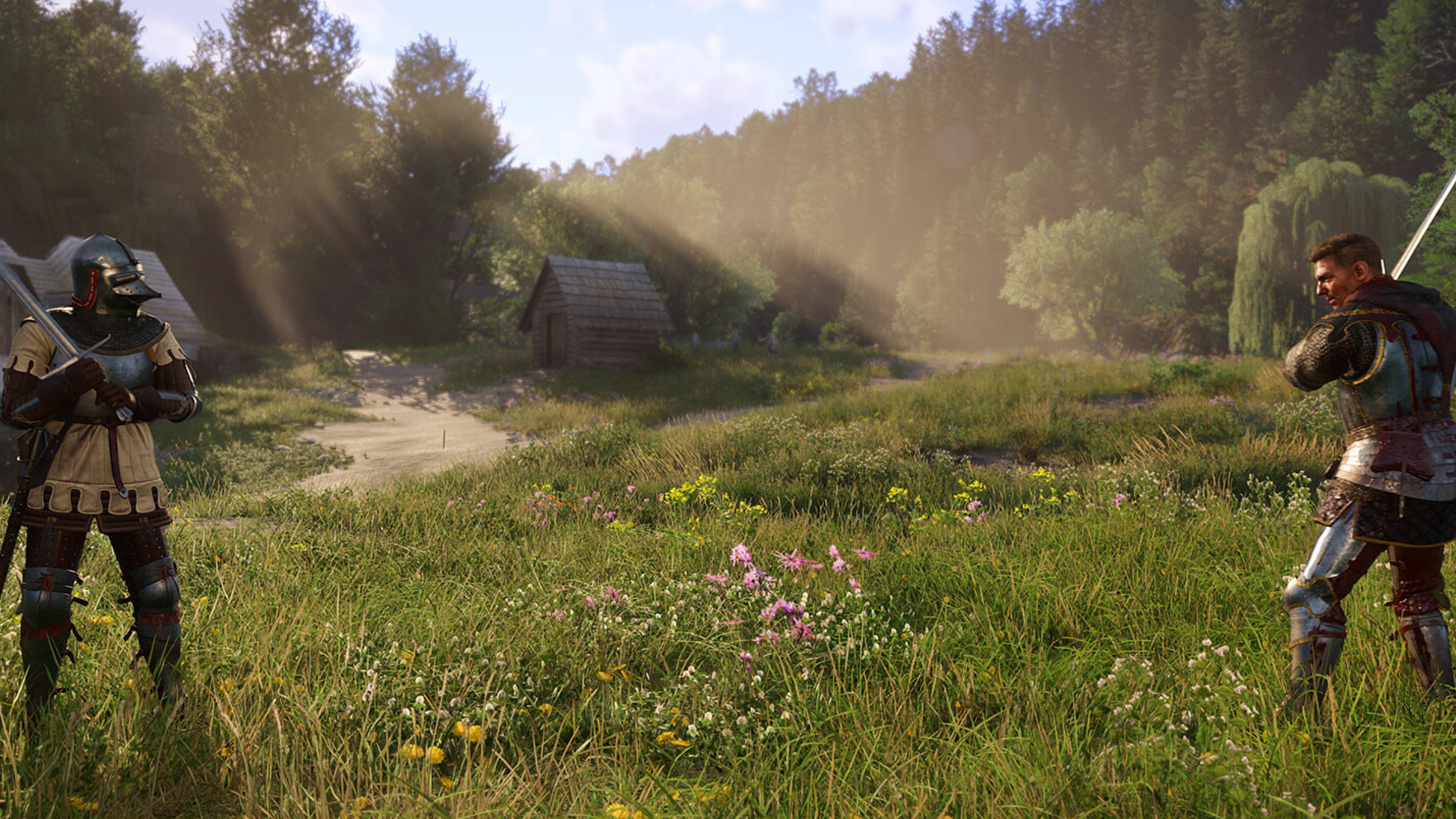 Screenshots of a sunny day in Kingdom Come: Deliverance 2