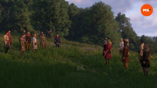 a meeting between villagers before a brawl in kingdom come 2