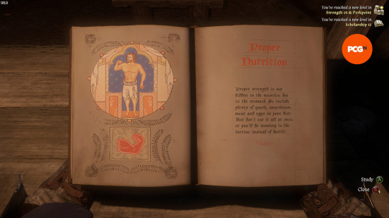 reading a book in kingdom come deliverance 2