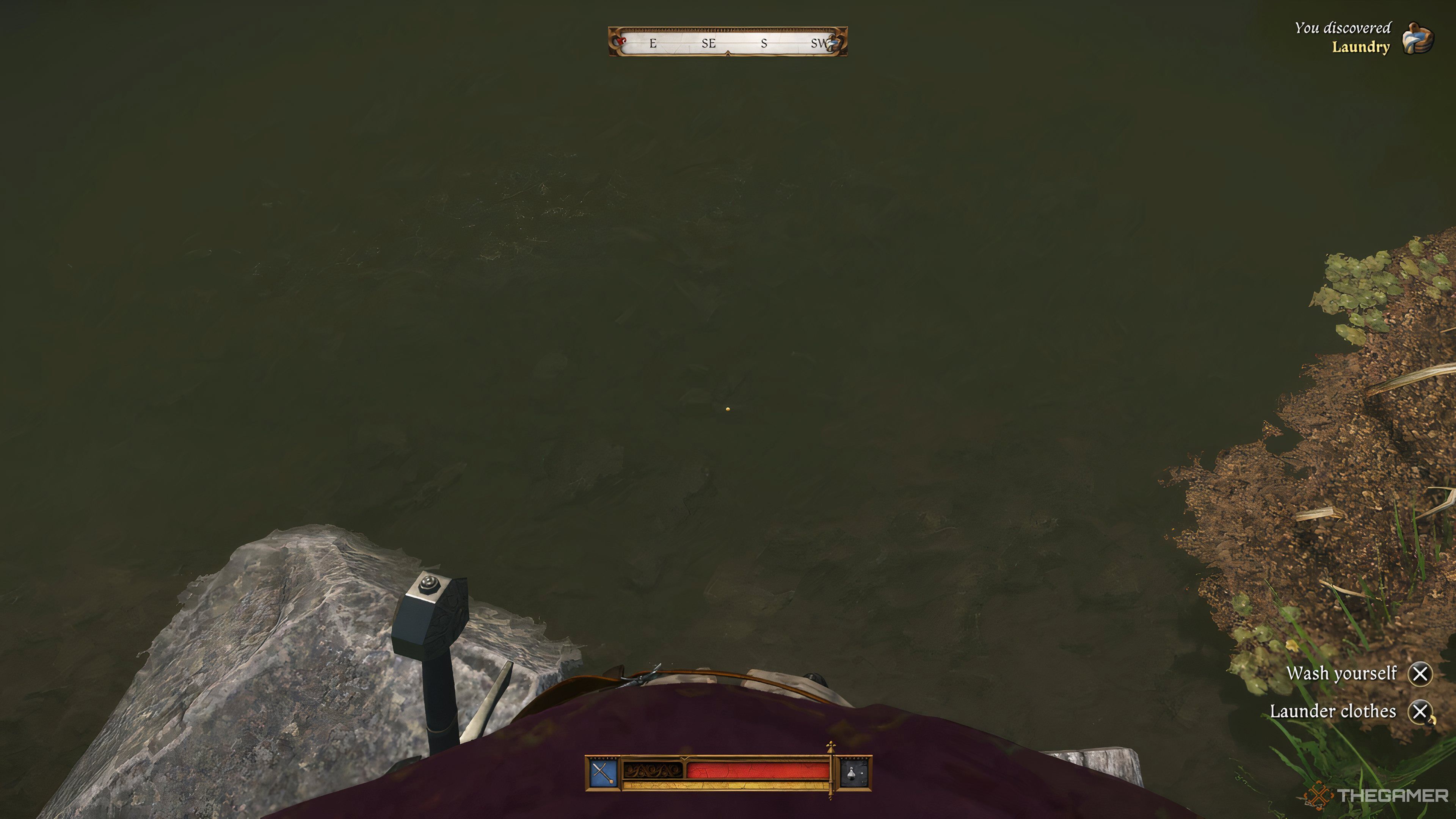 Standing by a lake in Kingdom Come: Deliverance 2.