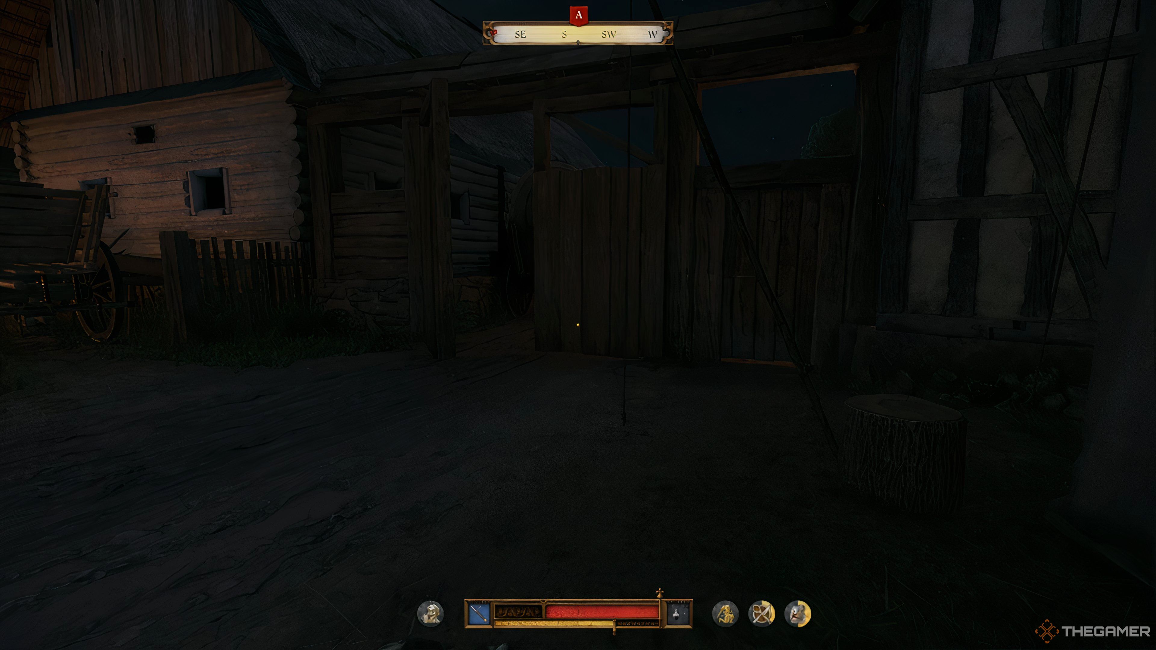 A wooden gate entrance in Kingdom Come: Deliverance 2.