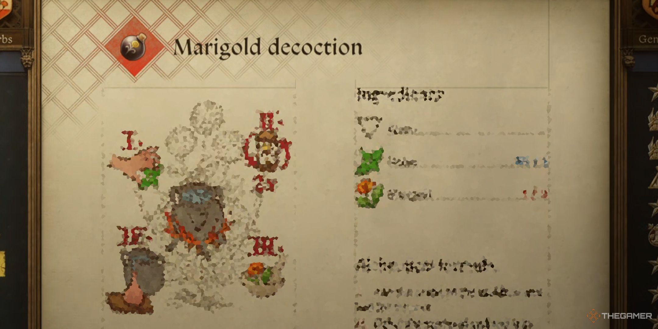 KCD2 Marigold Recipe Blurred