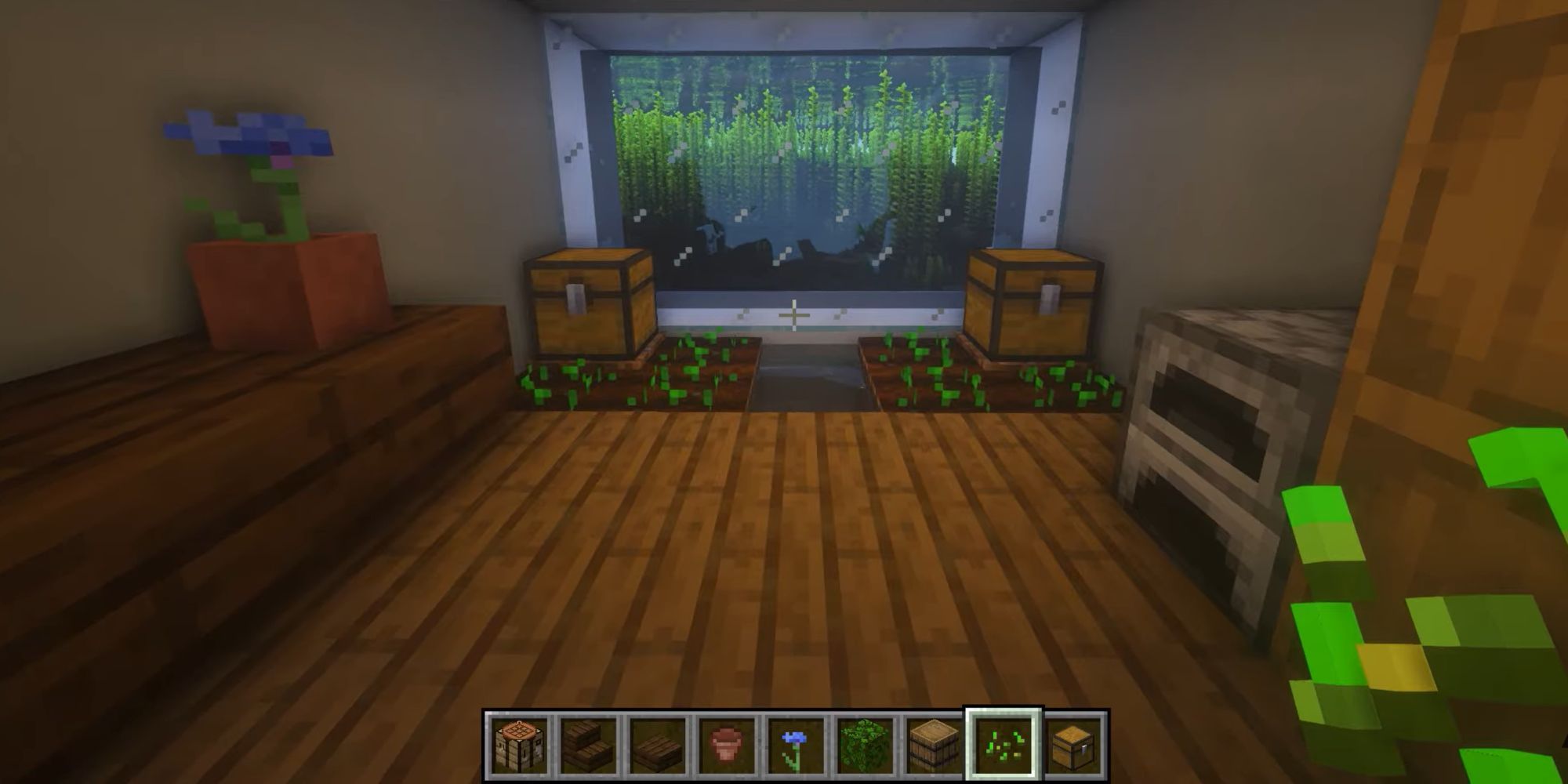 Tiny Minecraft home design - Underwater build
