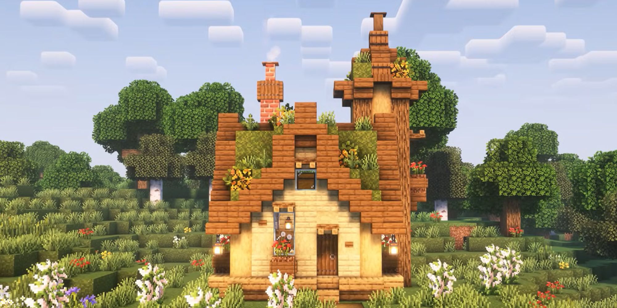 Tiny Minecraft home design - Simple base 