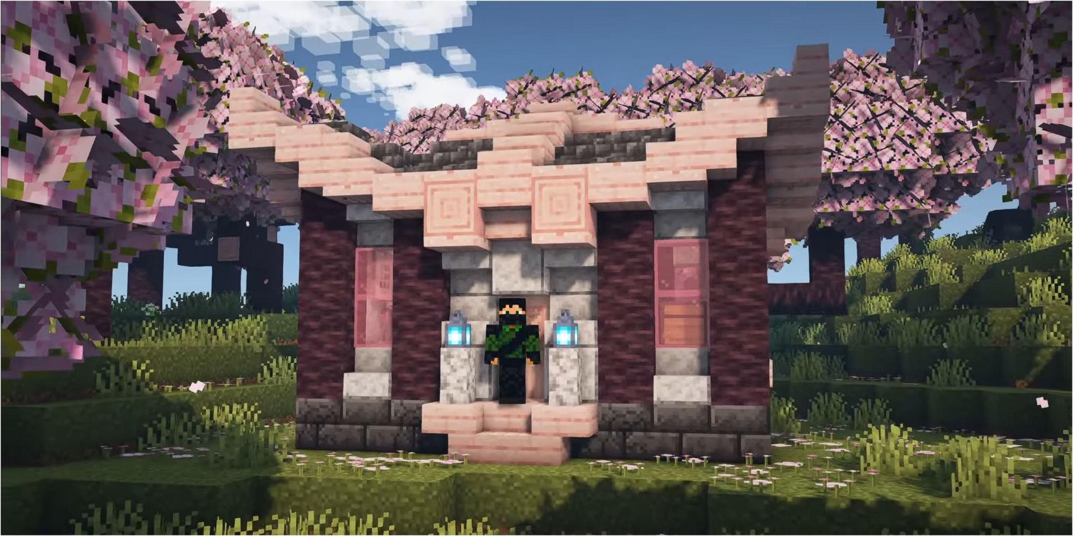 Tiny Minecraft home designs - Cherry blossom house