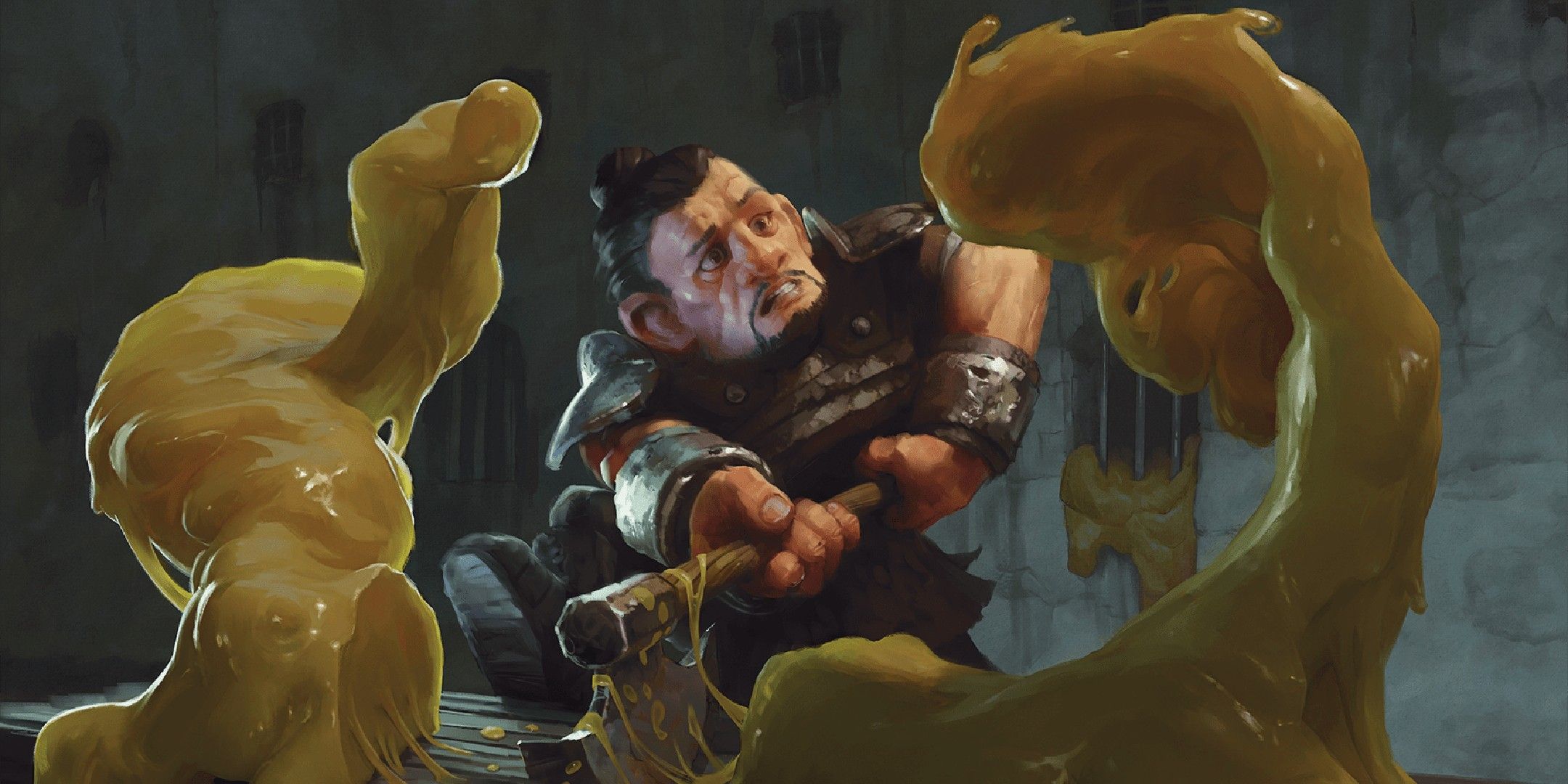 Dungeons & Dragons image showing an ochre jelly.