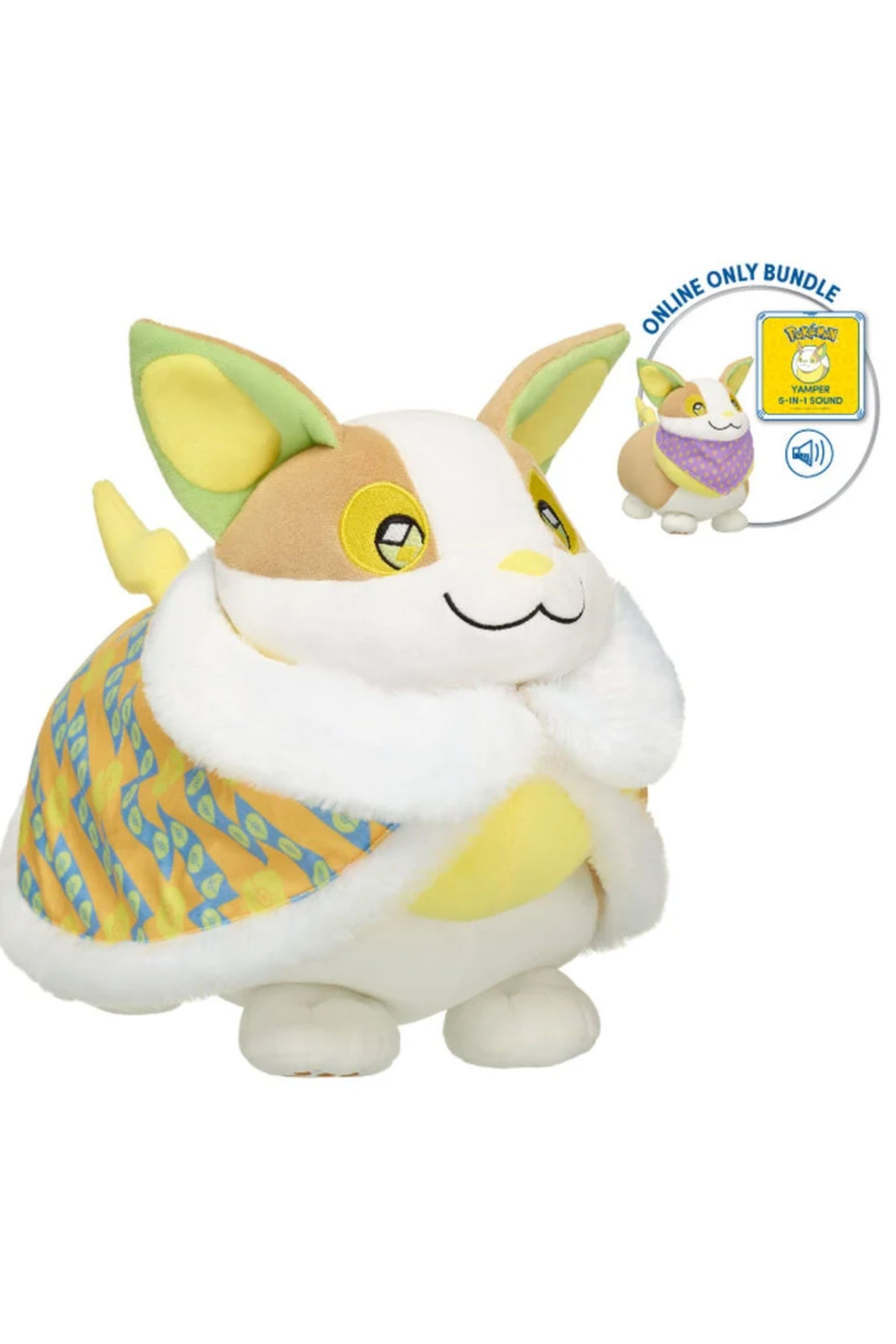 Pokemon Yamper Build-A-Bear Plush Bundle.