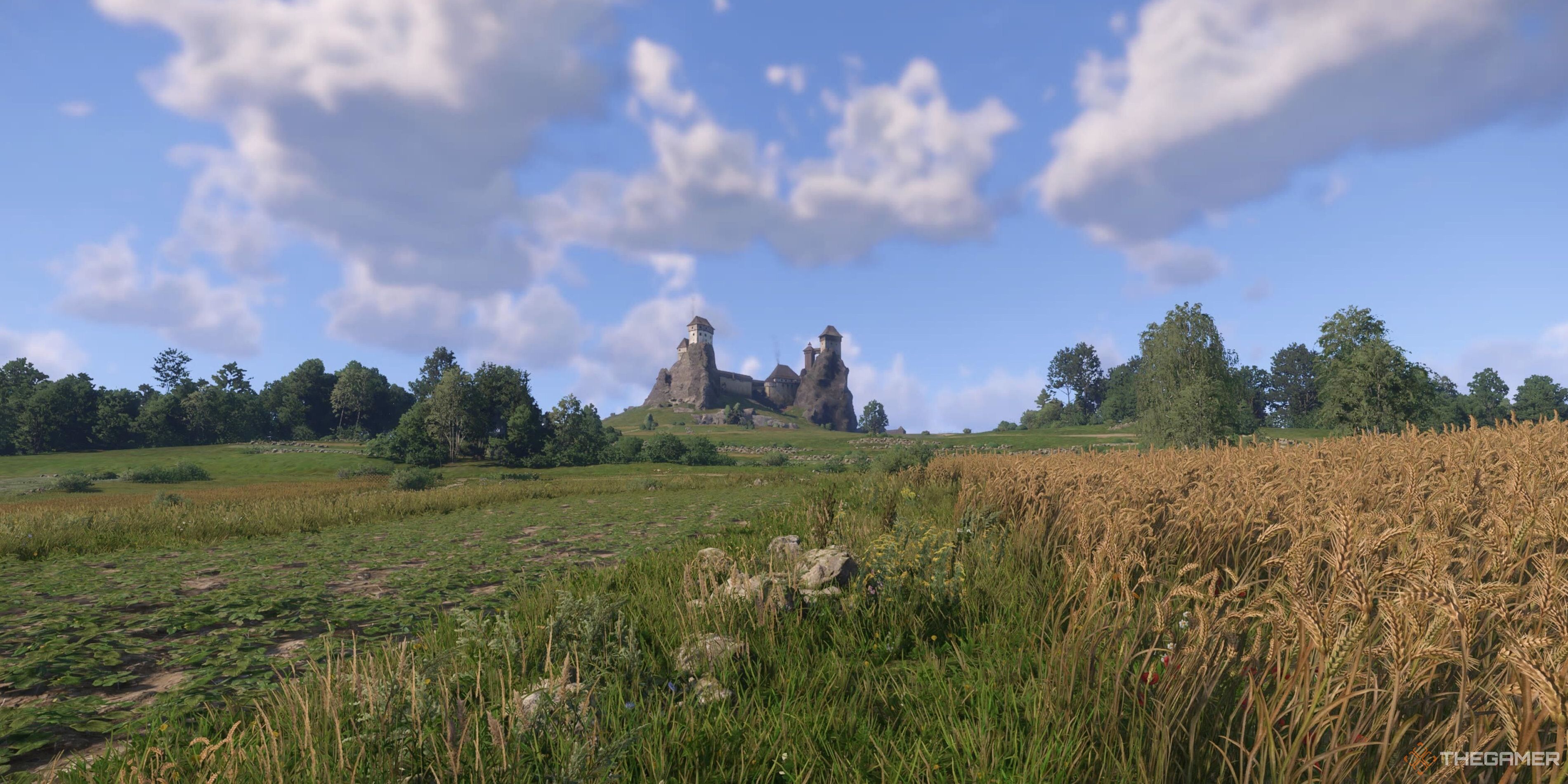 A castle on a hill in Kingdom Come: Deliverance 2 .