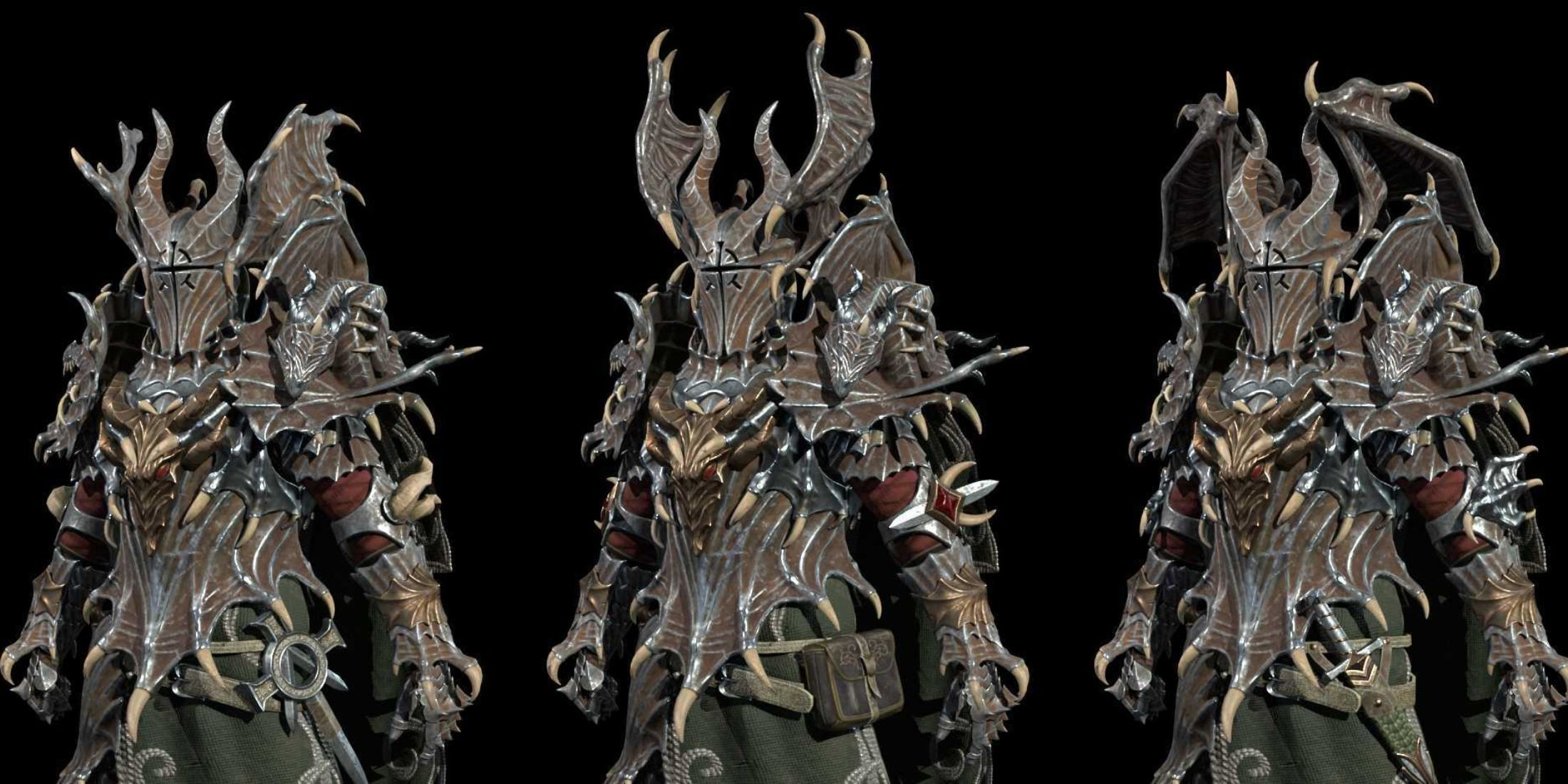 Dragonkin The Banished examples of ornaments on armor