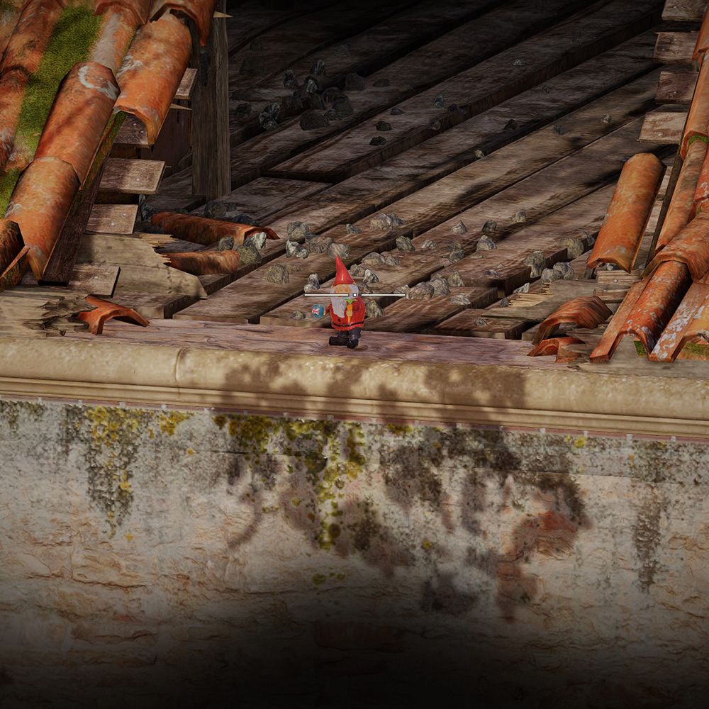 Sniper Elite gnome in an attic-1