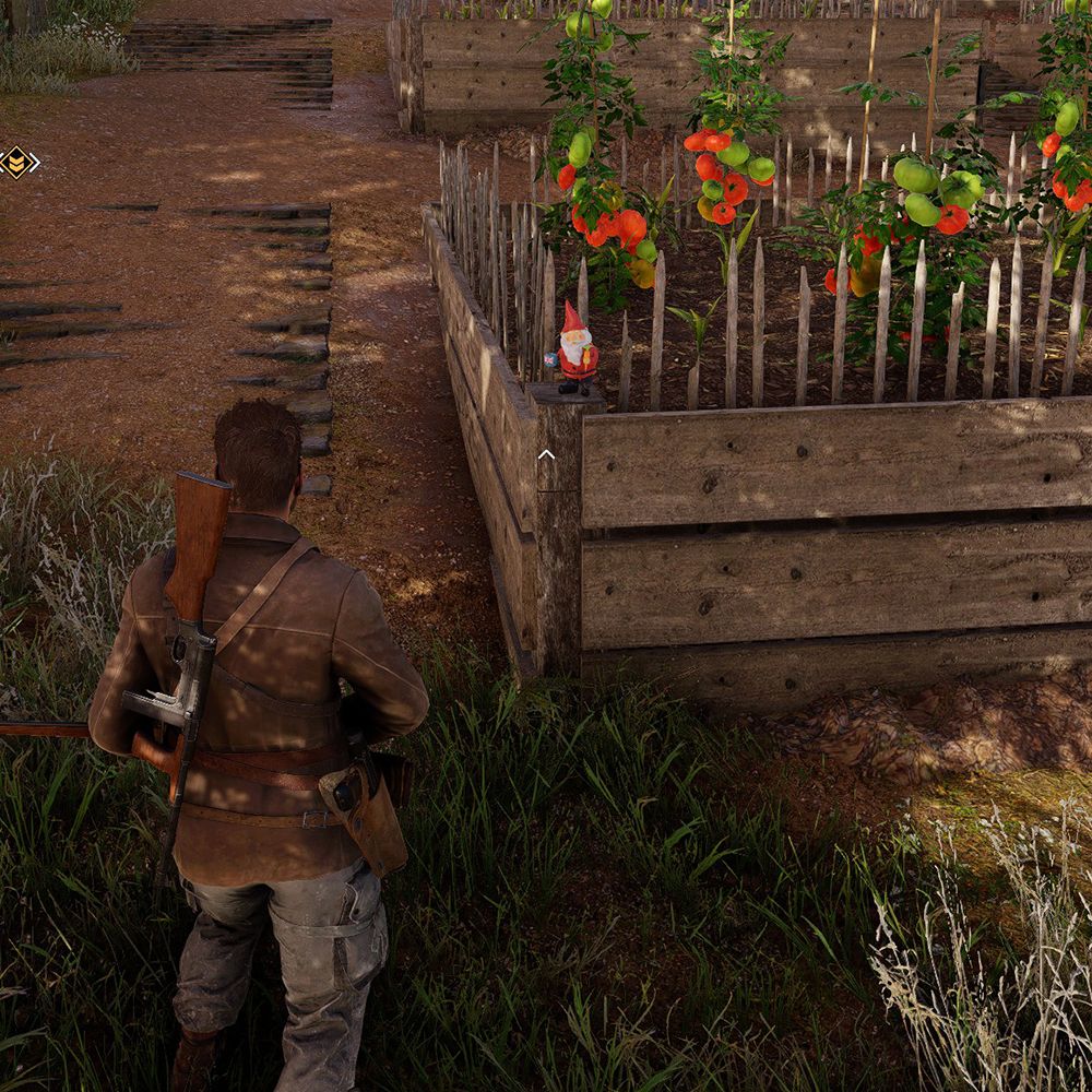 Sniper Elite gnome on a vegetable patch-1