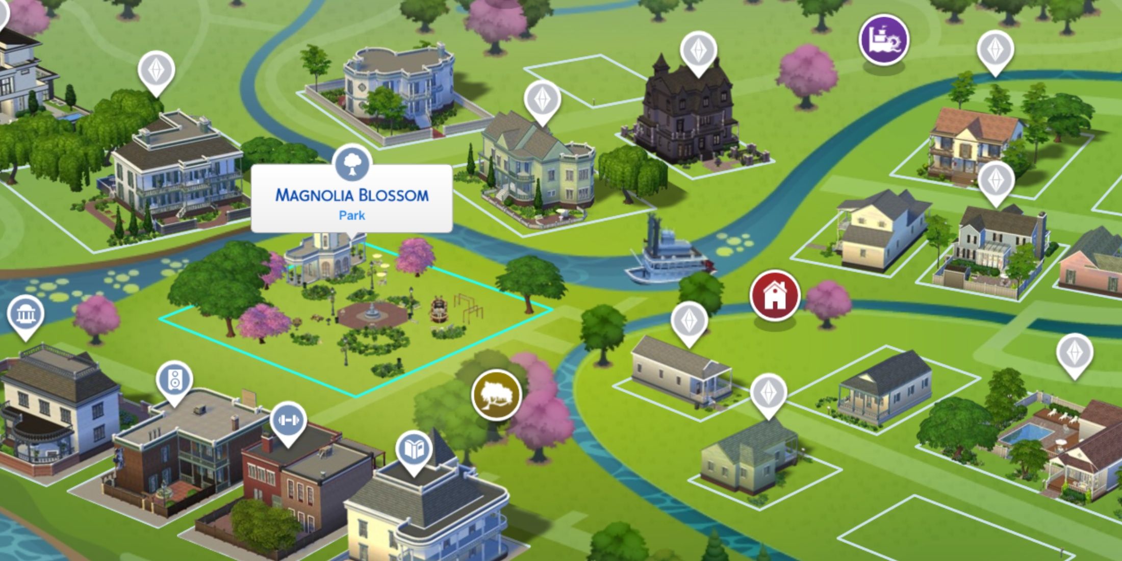 magnolia blossom location the sims 4