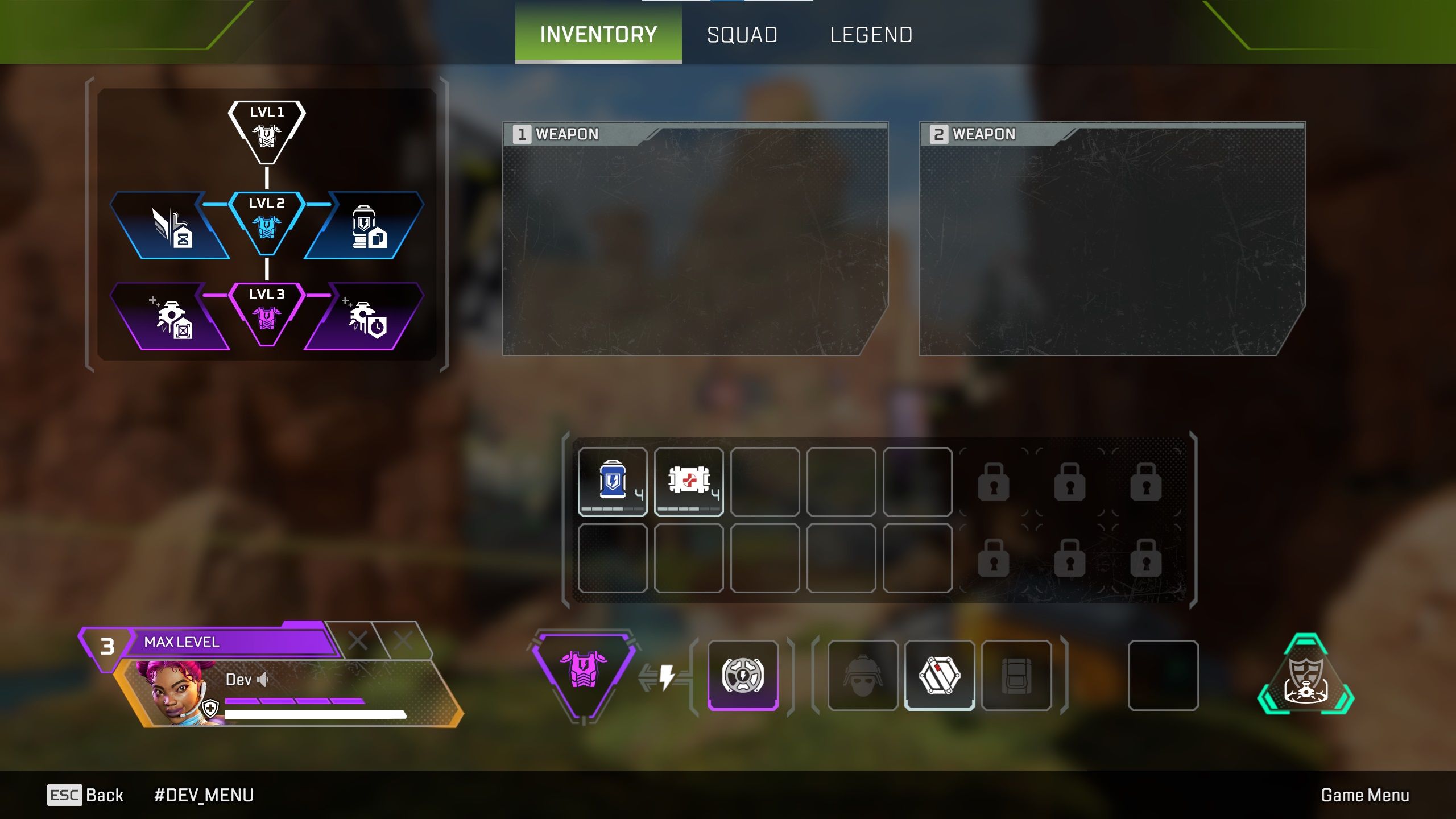 Apex Legends New Inventory Max Purple Armor