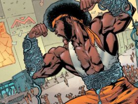 Ultimate Luke Cage flexing