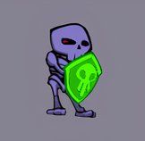 Black Shielded Skeleton
