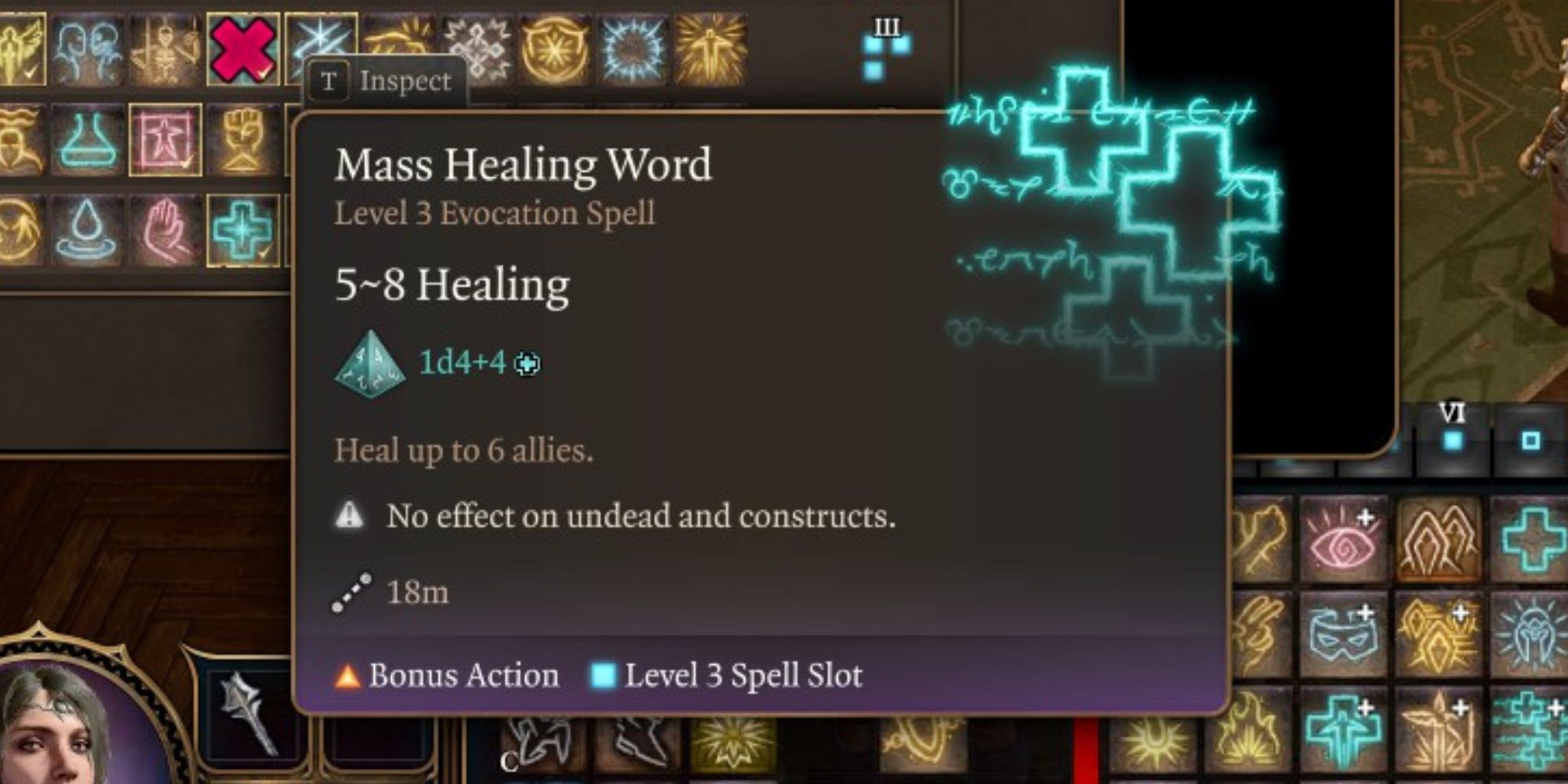 The Mass Healing Word spell in Baldur's Gate 3