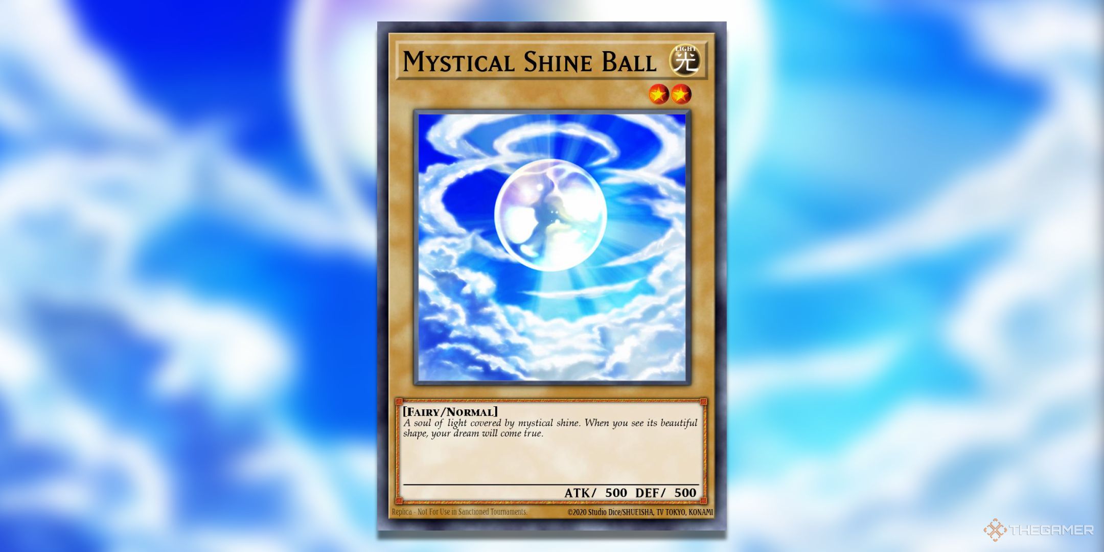 Mystical Shine Ball Yu-Gi-Oh! TCG Card Art.