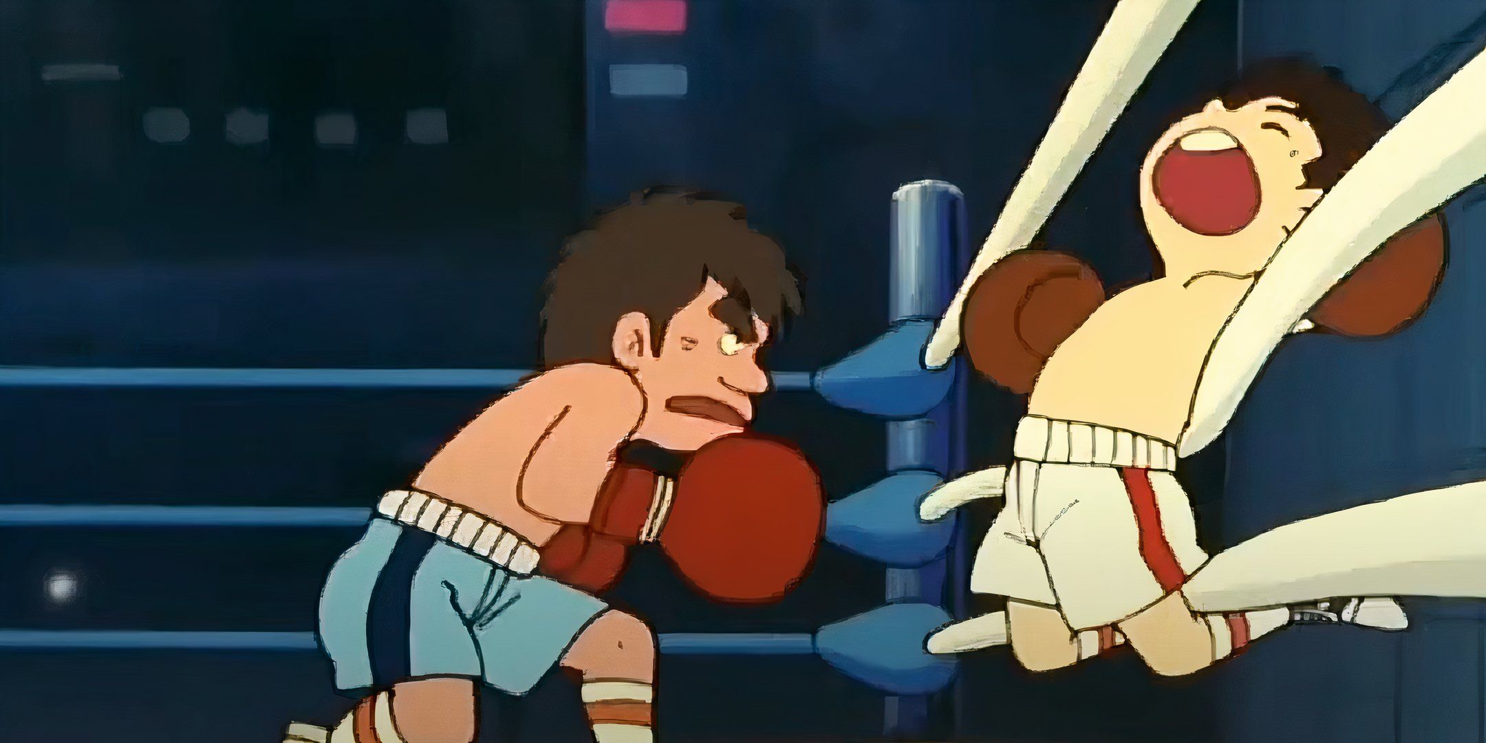 Ganbare Genki image showing a boxing match.