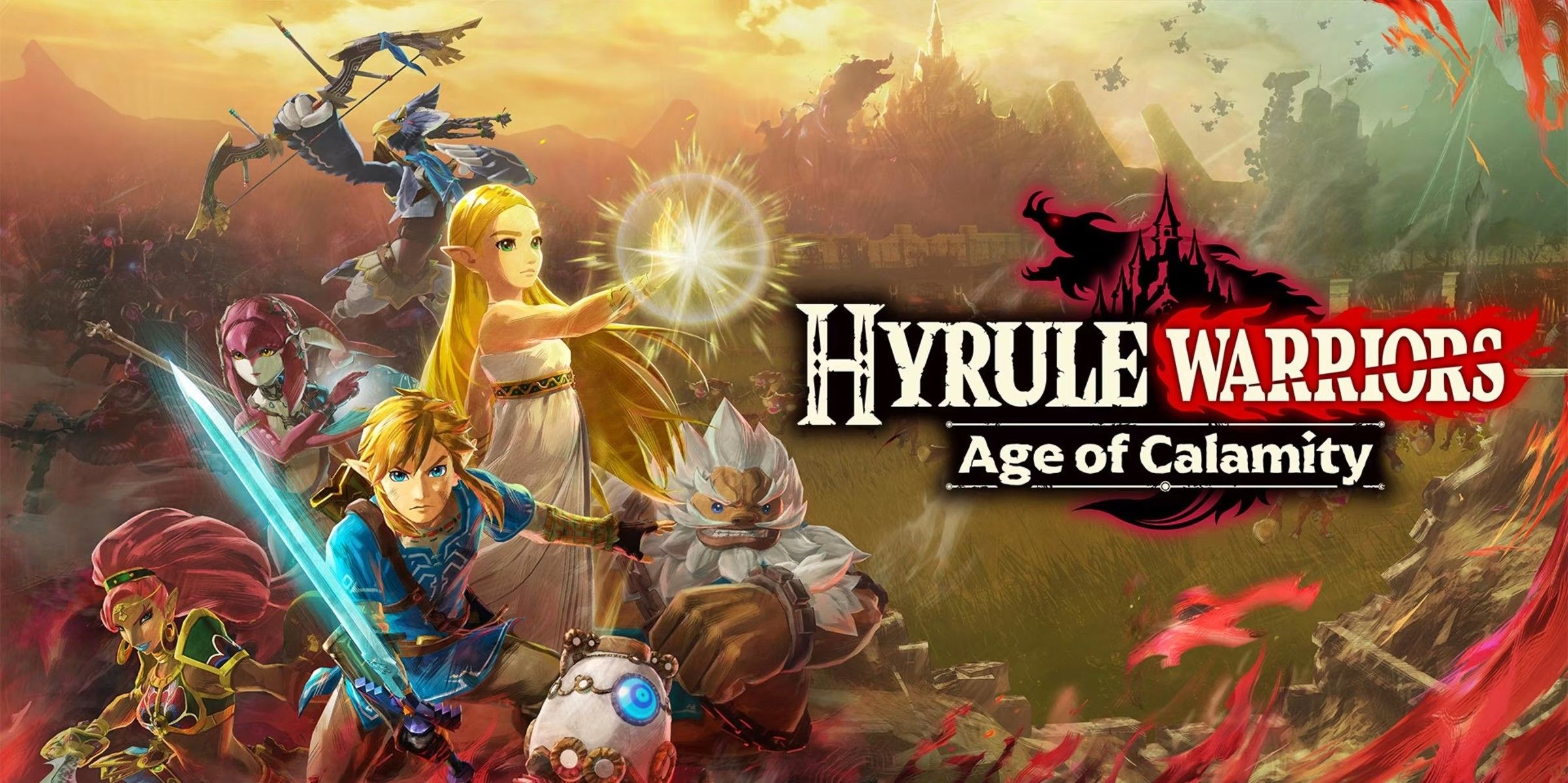 Promo art for Hyrule Warriors: Age of Calamity.