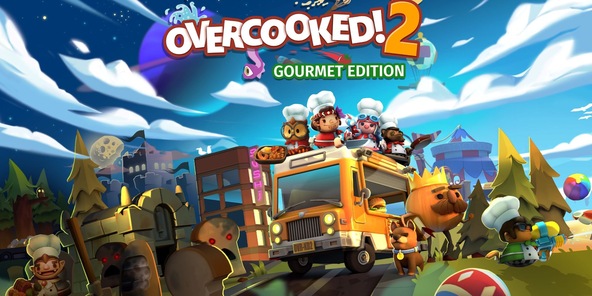 Overcooked 2 promo art.