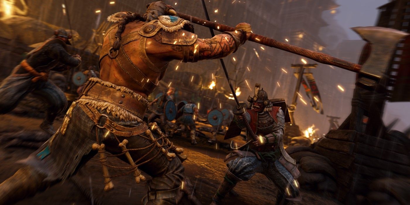 A Viking Defends Against A Kendo-Style FIghting Samurai In For Honor-1