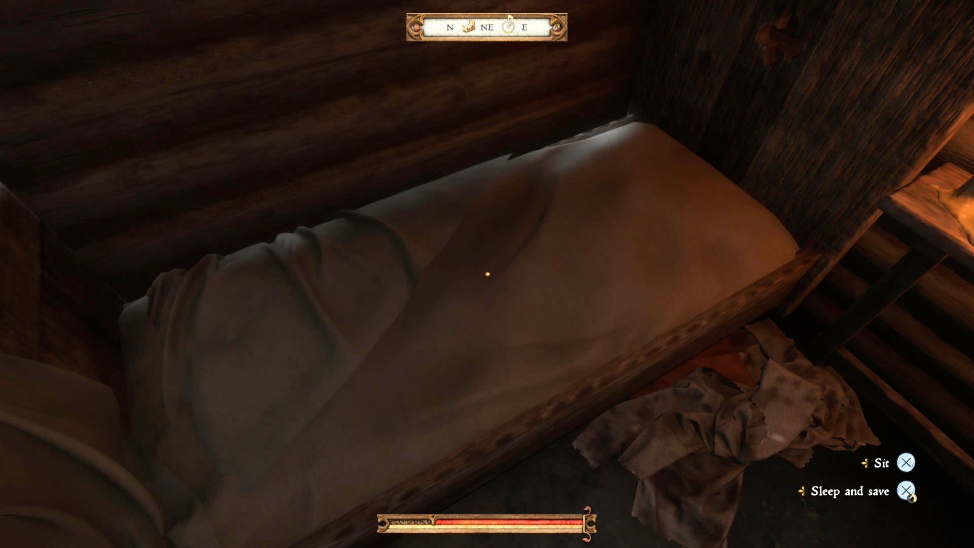 A bed in Kingdom Come: Deliverance